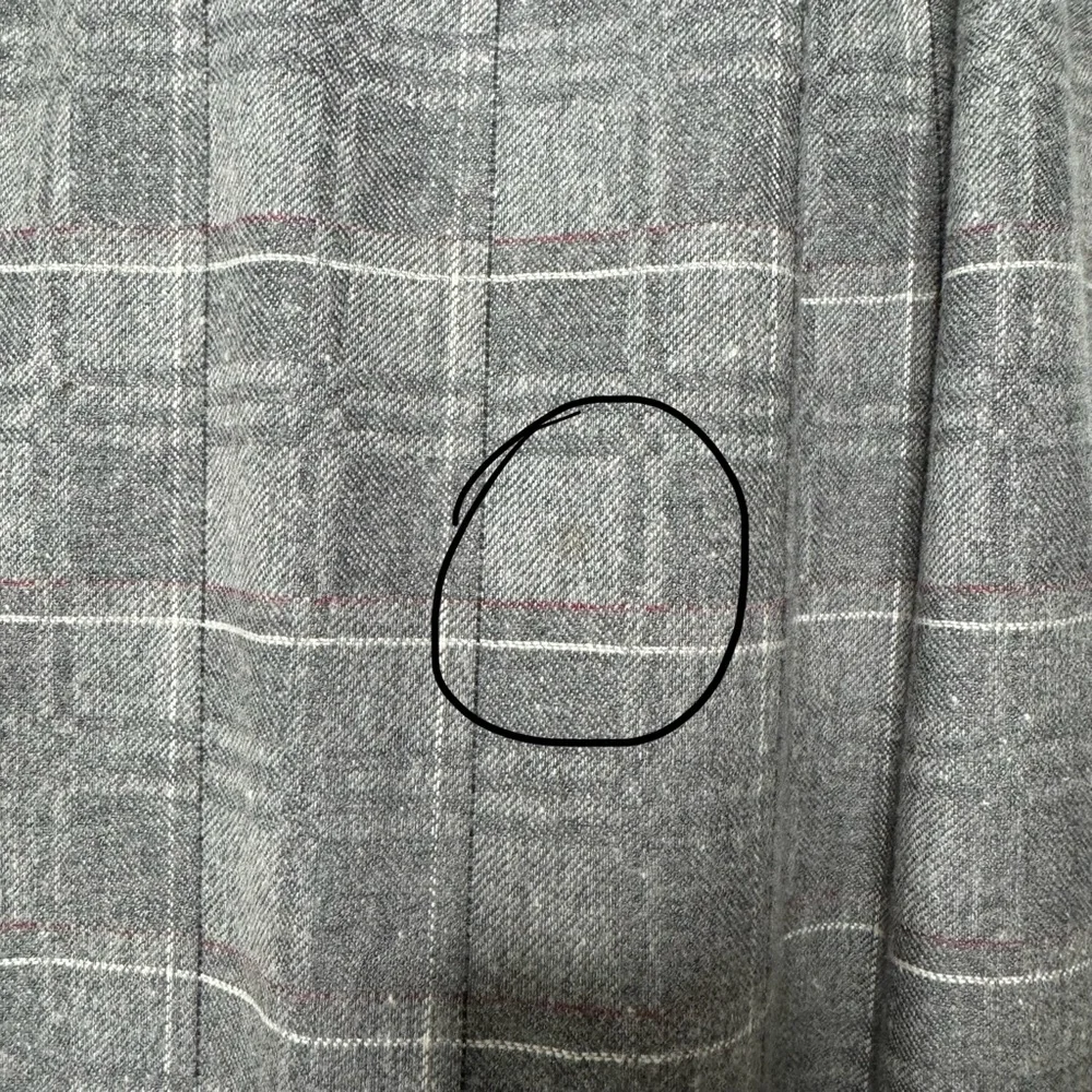 Vintage plaid wool skirt